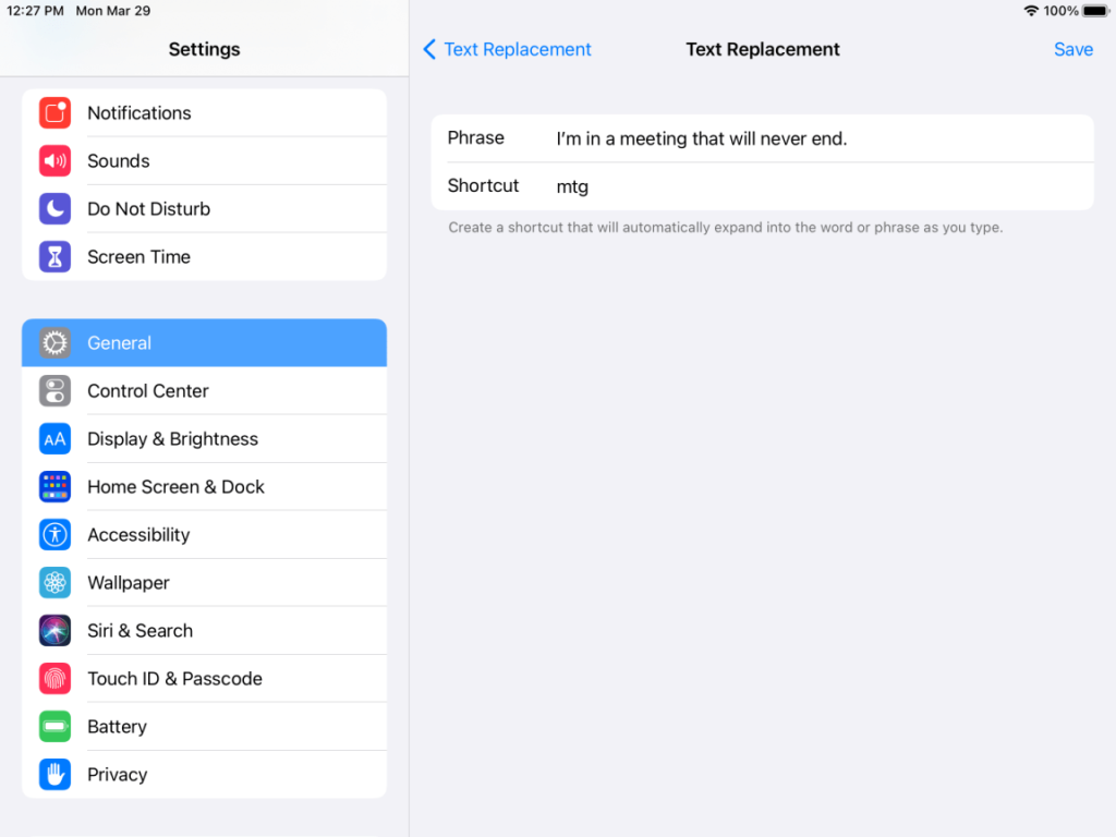 Image of how you can create your your shortcuts for keuboard