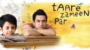 Tare Zameen Par movie poster of teacher watching student