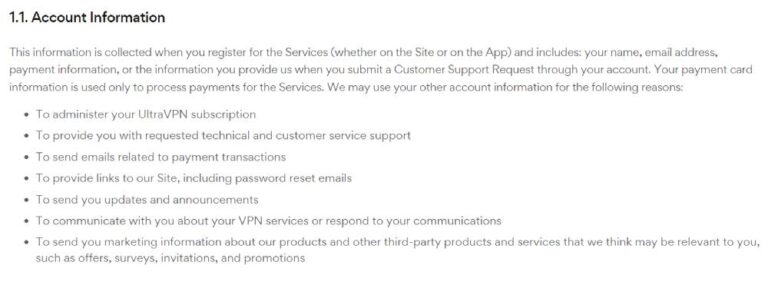 Ultra VPN Privacy screenshot